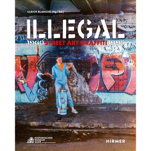 Illegal street art graffiti - street,